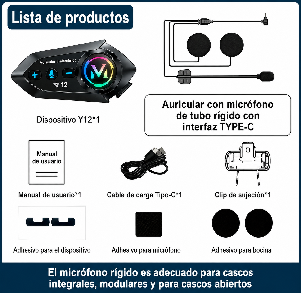 Comunicador para cascos V12
