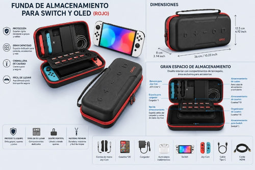 Estuche protector para Nintendo switch